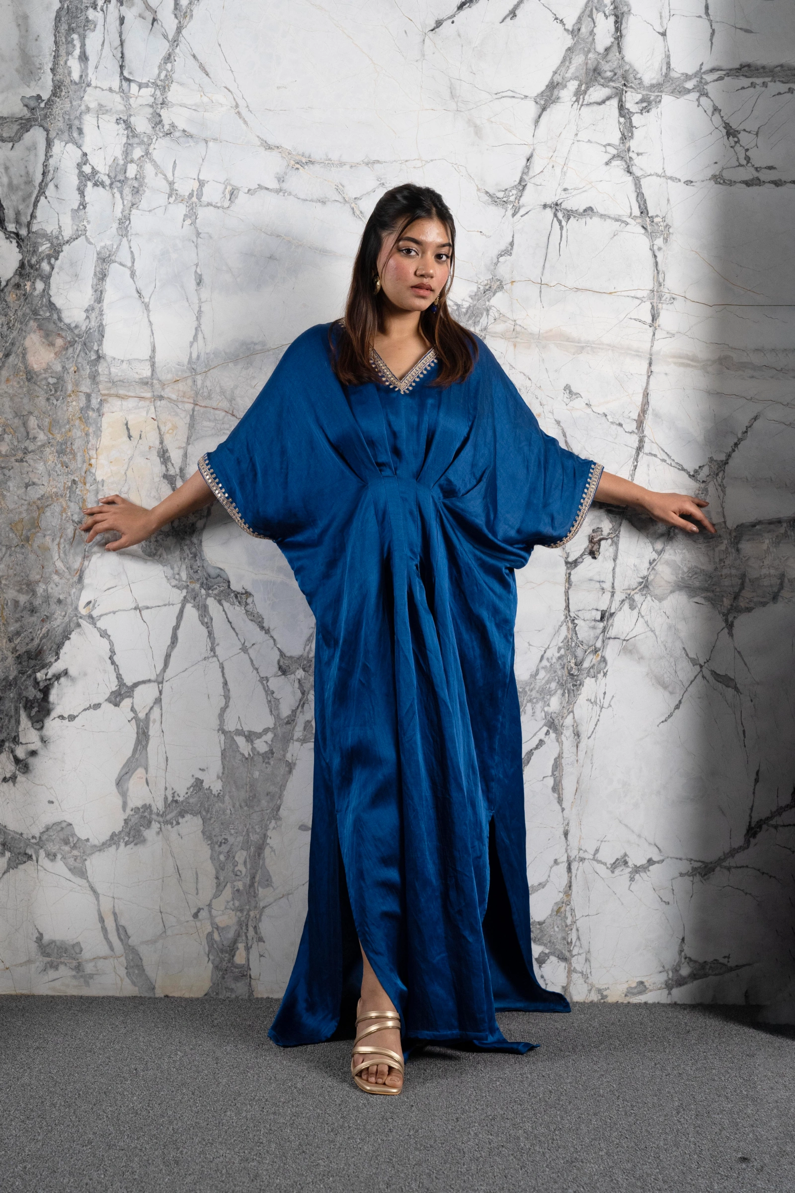 Cobalt Blue Kaftan Dress